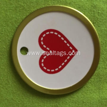 Heart metal seal tag for luxury